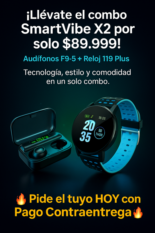 COMBO AUDIFONO Y RELOJ